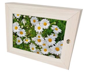 Ключница Мини 4 крючка 23х18 см Ромашковое поле венге