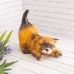 Кот Тимошка 23 см сиамский полуматовый лак