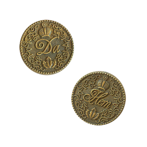 Монета решения Да Нет 2,5 см латунь