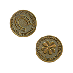 Монета Счастливая монета 2,5 см латунь