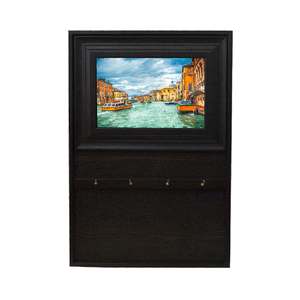 Ключница Открытая 5 крючков 25х31 см Венеция канал венге