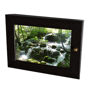 Ключница Мини 4 крючка 23х18 см Водопад венге