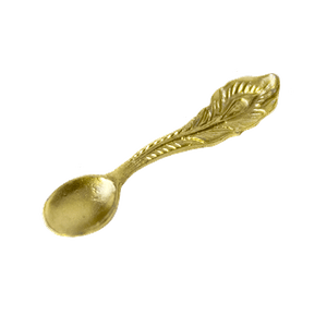 Ложка загребушка Перо Жар птицы 3 см под золото
