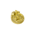 Мышка кошельковая на монете 1 см под золото в упаковке