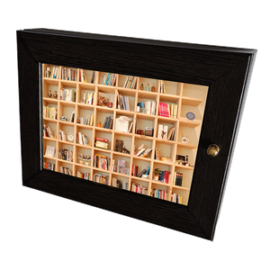 Ключница Мини 4 крючка 23х18 см Книжный шкаф венге