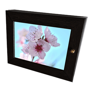 Ключница Мини 4 крючка 23х18 см Цветок вишни венге