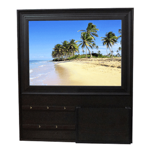 Ключница Открытая (большая) на 5кр Райский остров 32х50см венге