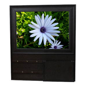 Ключница Открытая (большая) на 5кр Цветок 32х50см венге