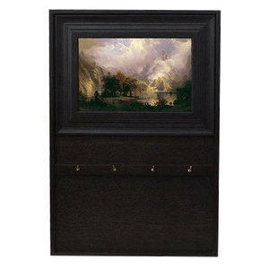 Ключница Открытая 5 крючков 25х31 см Дыхание гор венге