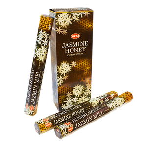 Благовоние HEM Жасмин Мед Jasmine Honey шестигранник упаковка 6 шт