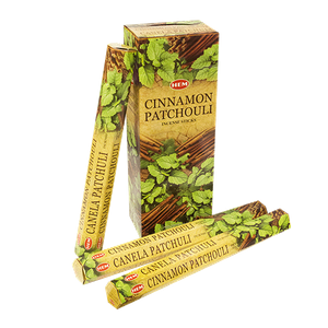 Благовоние HEM Корица Пачули Cinnamon Patchouli шестигранник упаковка 6 шт