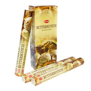 Благовоние HEM Карамель Butterscotch шестигранники упаковка 6 шт