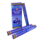 Благовоние HEM Голубая кровь дракона Dragon Blood Blue шестигранник упаковка 6 щт