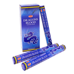 Благовоние HEM Голубая кровь дракона Dragon Blood Blue шестигранник упаковка 6 щт