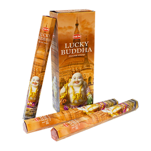 Благовоние HEM Счастливый Будда Lucky Buddha шестигранник упаковка 6 шт