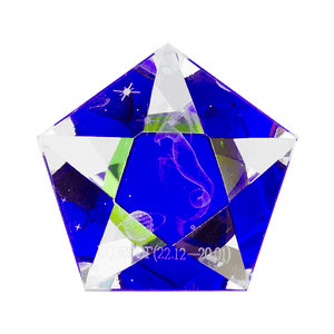Пентаграмма Знак Зодиака Козерог 6см синяя