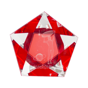 Пентаграмма Знак Зодиака 6 см Водолей красная