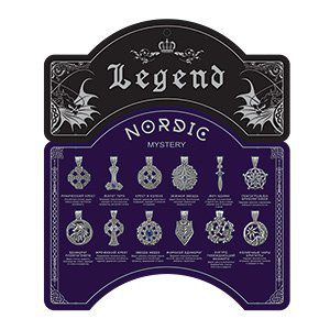 Стенд LEGEND Nordic Mystery с комплектом амулетов 35х43 см