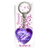 Брелок Сердечко 11 см Евгения фиолетовый