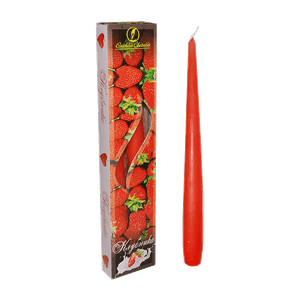 Свечи античные 2 шт 25 см аромат Клубника время горения 5 часов