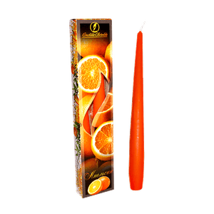 Свечи античные 2 шт 25 см время горения 5 часов аромат Апельсин