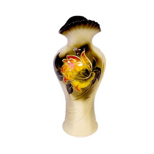 Ваза Джульета 32 см огненный цветок бежево-коричневая