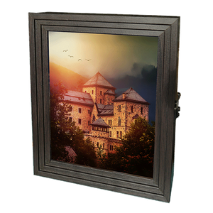 Ключница Пирамида 7 крючков 25х30 см Поместье венге