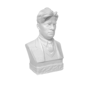 Скульптура Бюст Маяковский В.В. 4х8 см белый