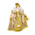 Кукла сувенирная Графиня 29см розовое-золото костюм