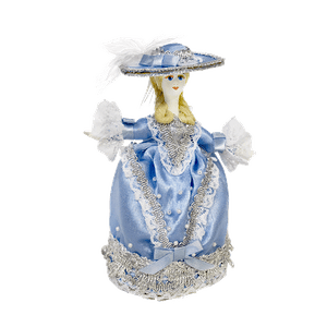 Кукла сувенирная Графиня 16см голубой костюм
