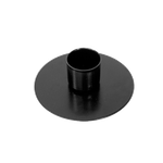 Подсвечник круг 7 см для столовых свечей черный