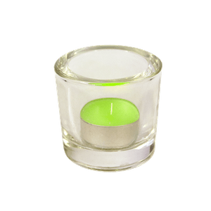 Подсвечник интерьерный со свечой 6 см прозрачный