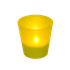 Подсвечник интерьерный со свечой 6 см желтый