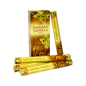 Благовоние HEM Сандал Ваниль Sandal Vanilla шестигранник упаковка 6 шт