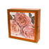 Шкафчик настенный для хранения 35х35 см Розы терра вишня