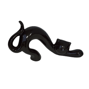 Кошка Киса 30х17х9 черная глянцевая