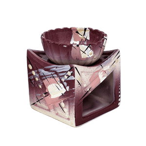 Аромалампа Кубик Абстракция 8 см фиолетовая в ассортименте