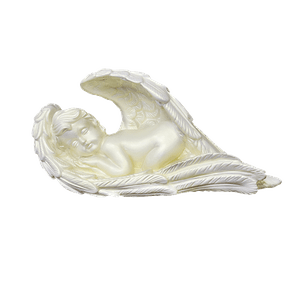 Фигурка Ангел в крыле 32х18х12 см керамика
