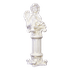 Ангел на Колонне 53 см белый перламутр