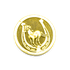 Монета Талисман 2,5 см Счастливая подкова золото в упаковке