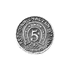 Монета Талисман 2 см Счастливый пятак серебро в упаковке