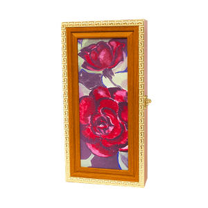 Ключница Прем 15х30 см Розы красные вишня