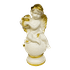 Фигурка `Ангел с Лирой` 16х34х16 бело-золотой