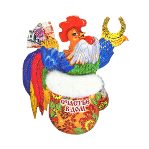 Магнит Игорь в варежке  8,0х8,0х0,3см