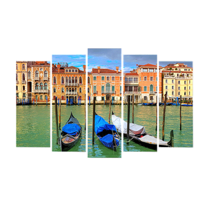 Пятимодуль 125х80 см Венецианские кварталы Гондолы