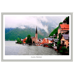 Фотокартина в раме 90х60 см Австрия Гальштат