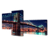 Модульная картина 200х100 см Бруклинский мост в ночи