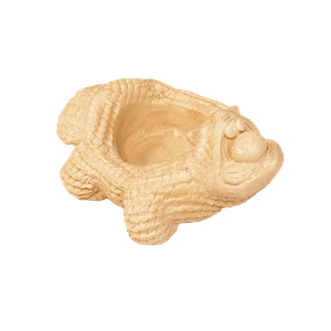 Подсвечник Кот 8х6 см имитация вязки бежевый