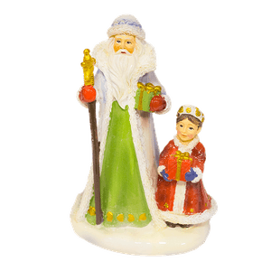 Композиция Дед Мороз со снегурочкой 14 см