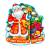 Магнит Дед Мороз с Подарками 8 см Счастья и удачи